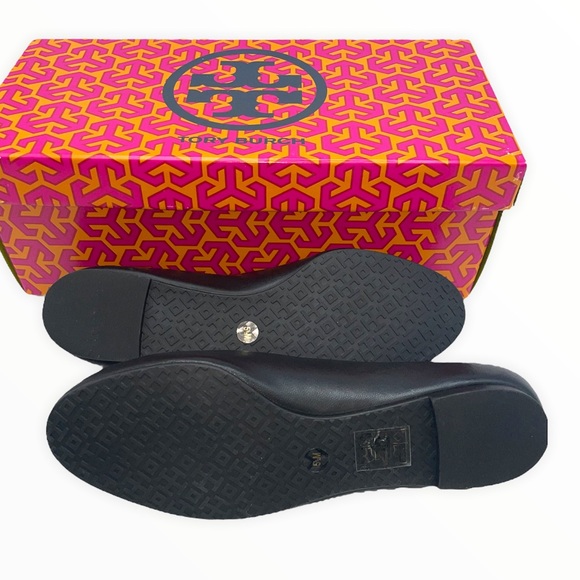 13. Tori Burch Lowell 2 Black Ballet Flats Size 51/2 - Picture 6 of 8